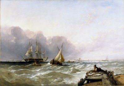Shipping Off the Dutch Coast, c.1830 by Clarkson Frederick Stanfield